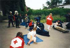 fotografie z Evropské soutěže v poskytování první pomoci - FACE 2003