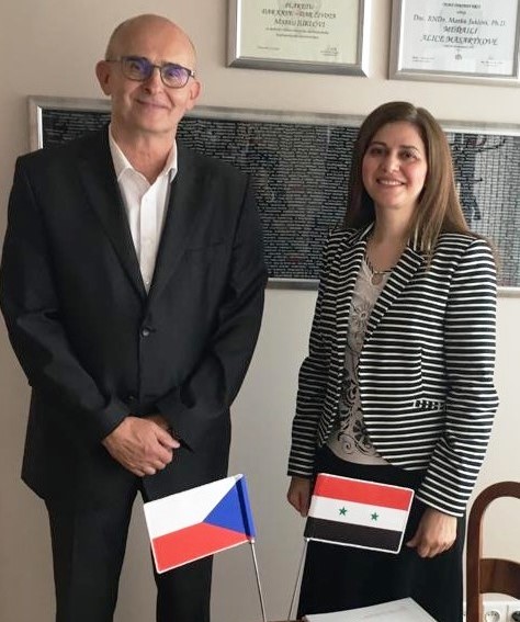 Nová vedoucí syrské ambasády navštívila ČČK
