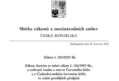 Pátrací služba ČČK nově zakotvena v zákoně