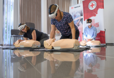 První pomoc ve virtuální realitě si vyzkoušeli i novináři