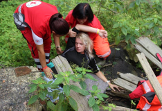 Cvičení humanitárních jednotek ČČK