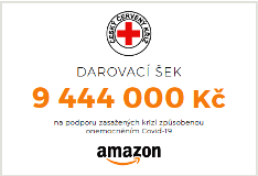 Covid-19: Amazon daroval Českému červenému kříži 9,4 milionu Kč